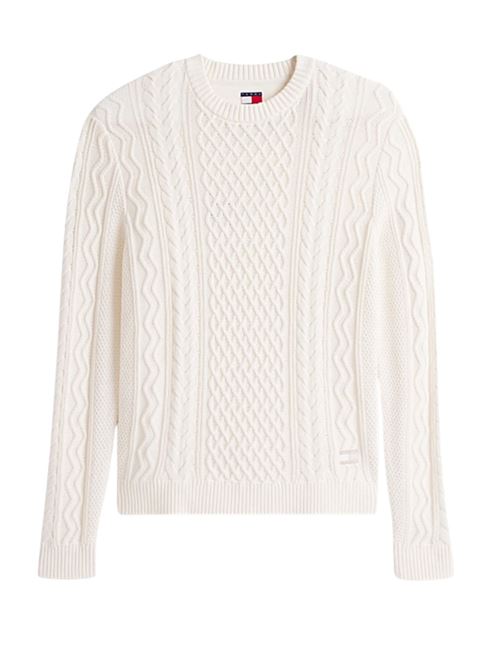 Maglione in cotone a trecce Tommy Jeans | DM0DM221010K4